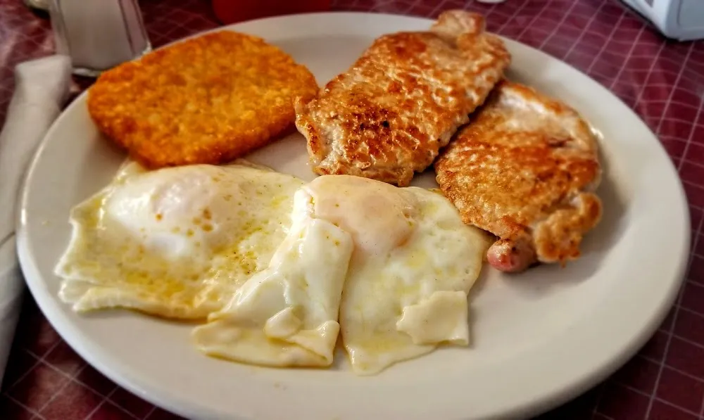 Grilled Pork Tenderloin with Eggs